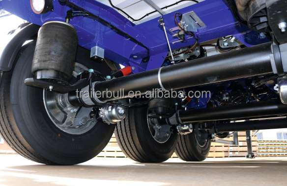 7.2 / 8.2 / 9.6 / 10.5 m Carbon Steel Chassis Tipper Semi Trailer for Building Materials Transport