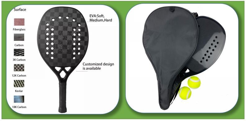Sports Tennis Paddle Water Mark Eva 17 Carbon Fiber Composite