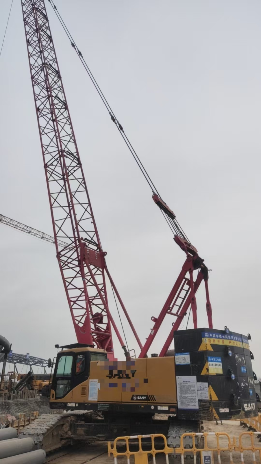 Used SCC750E Crawler Crane 75 Ton Low Energy Requirements 2017 Model
