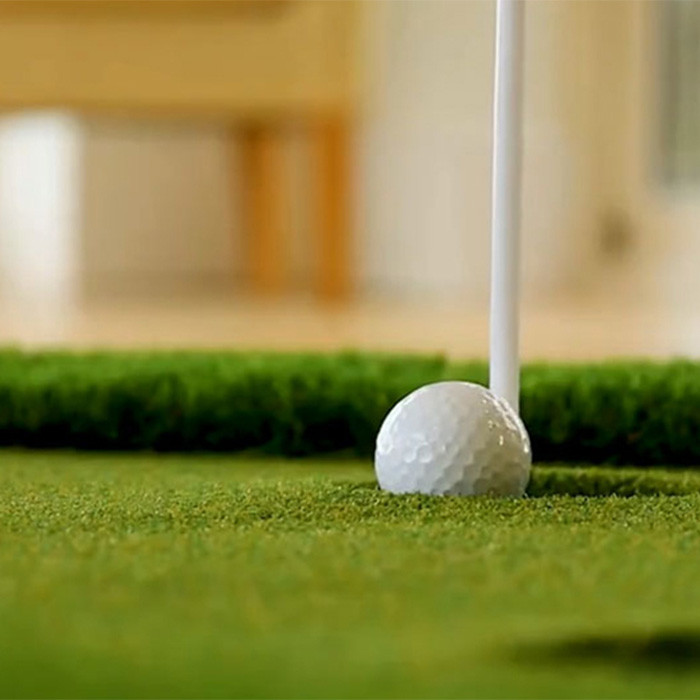 13mm Green Golf Artificial Turf For Sports Events With 230 Stitches/M Stitch Rate And 6500 Dtex