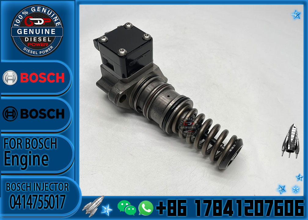 Fuel injector 0986445012 0414755016 0414755017 9074627 1435558 Compatible with Common Rail Fuel Injector