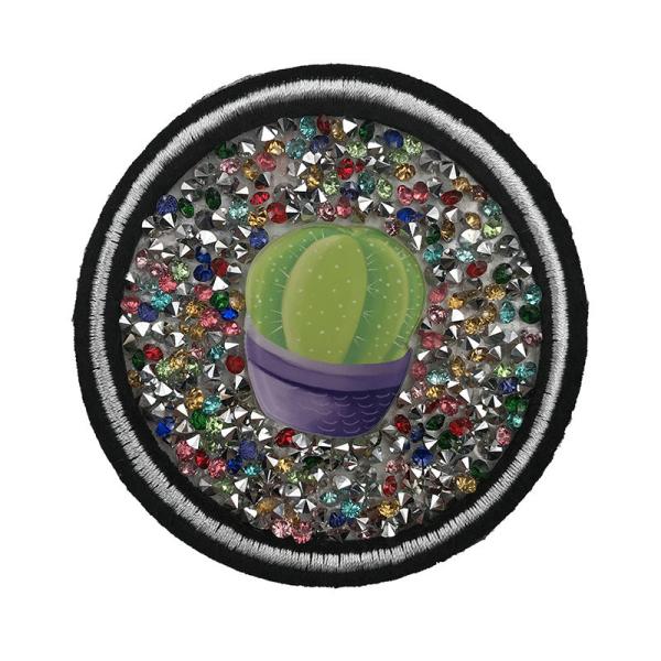China Durable Rhinestone Applique Patches Self Adhesive Hook & Loop Backing on sale China Durable Rhinestone Applique Patches Self Adhesive Hook & Loop Backing on sale