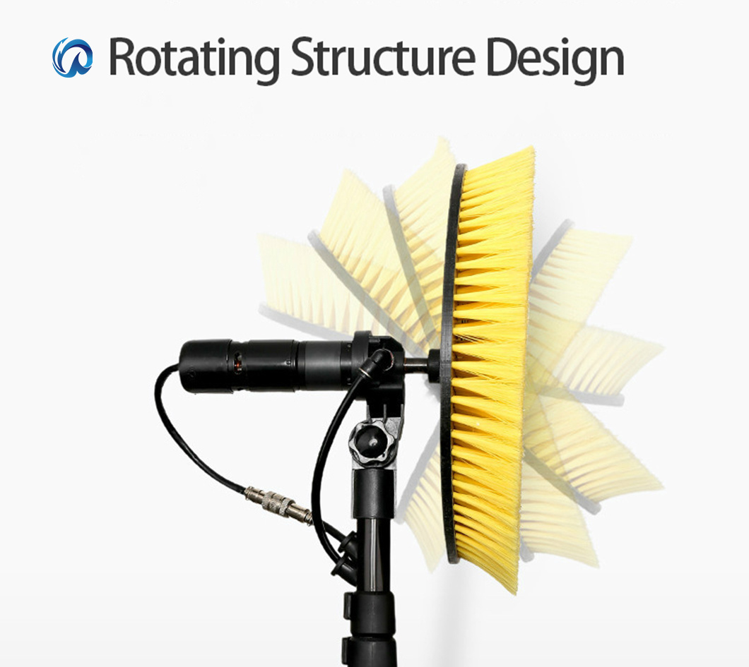 Factory Direct Hassle-Free Single-Head Solar Panel Brush and Pole Set with Patented Technology