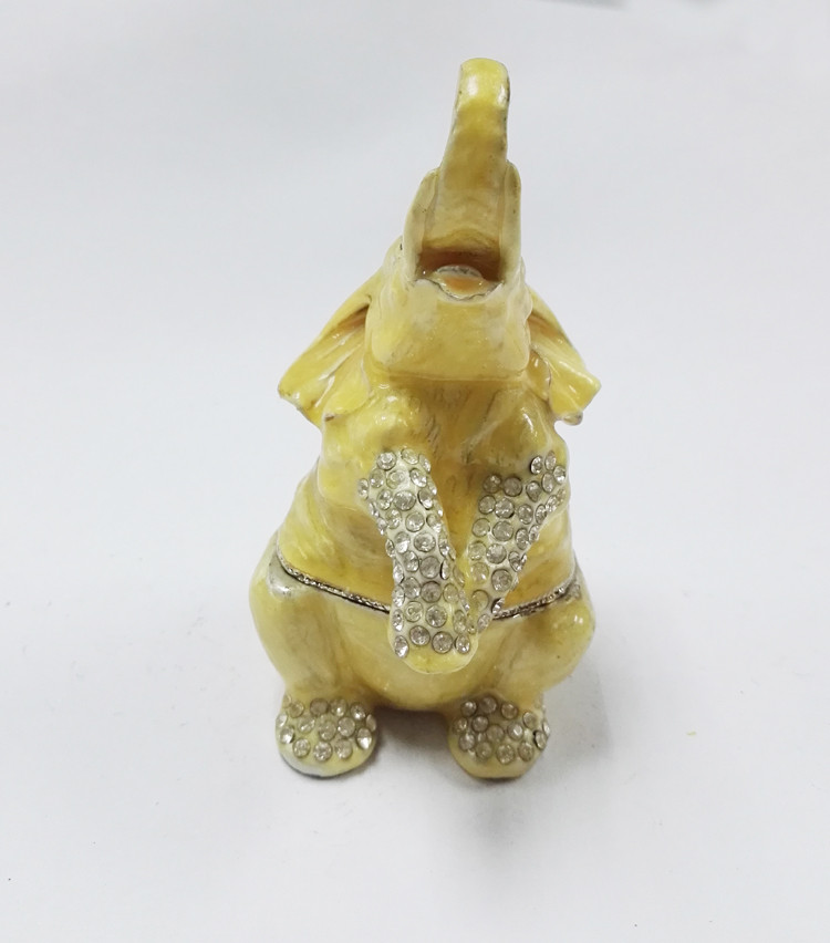 elephant trinket box alloy jewelry box home decoration jewelry box