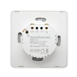 Wireless wifi light switch Push Button white switch APP Control Work with Alexa