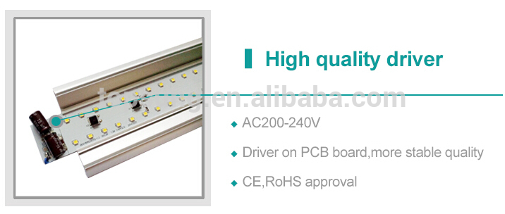 60w 1500mm Modern Linear Lighting Ceiling Pendant Batten Lamps Max 42m Linkable Ip42