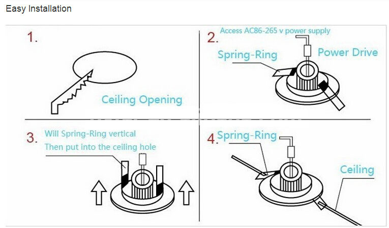 30W led SMD downlight recessed LED down lights for shops LG Led Chip LED chip 120degree beam angle