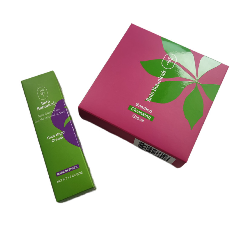 Paperboard Liner Type Tuck Top Boxes Recyclable Cosmetic Box Packaging For Lip Gloss