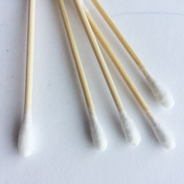 ECO Biodegradable Bamboo Handle Double Head Cotton Bud Swab in Paper Box