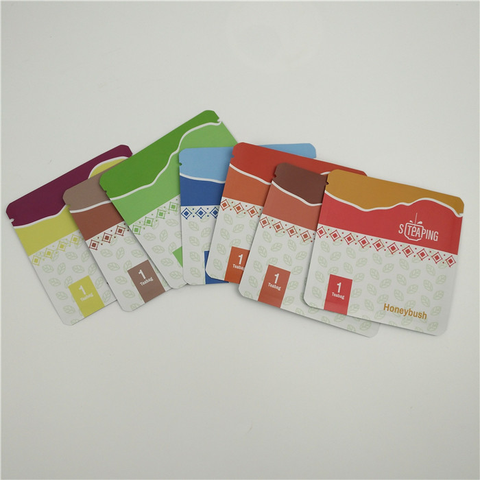 Tea Mylar Heat Seal Aluminum Foil Bag Food Grade Smell Proof Gravure Printing