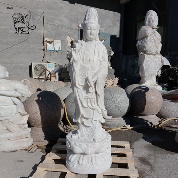 Marble Guanyin Statue Quan Yin Buddha Statues Home Decor Life Size Religious