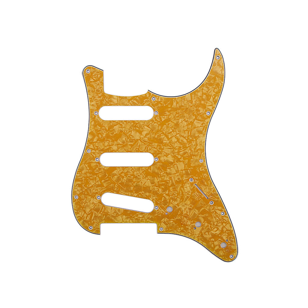 3Ply 11-Hole SSS Electric Guitar Pickguard Magma Red Scratch Plate For Stratocaster Style Guitar Accessories Parts