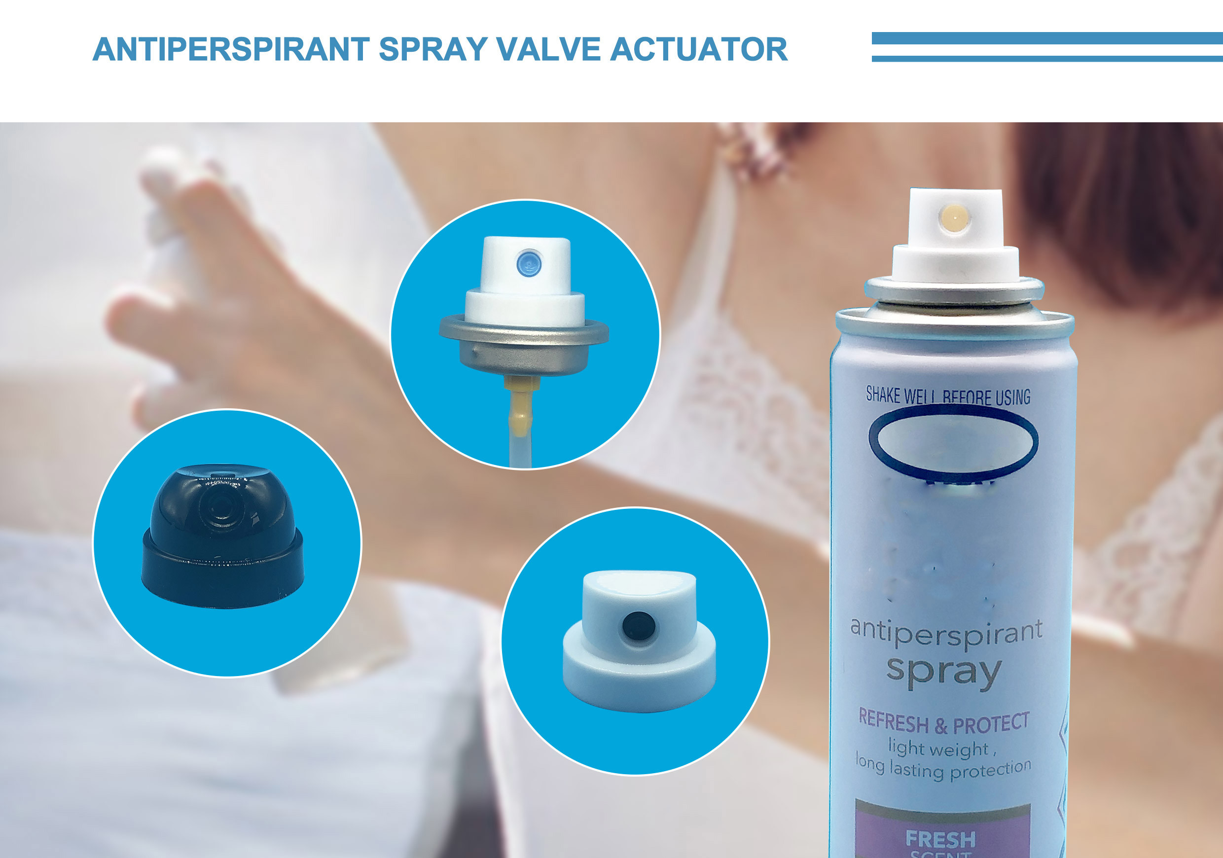 Advanced Clean Deodorant Valve for Sports Use - Reliable Seal, Easy Operation