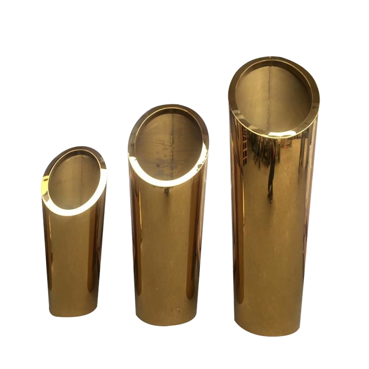 Custom gold metal wedding flower stand pot wedding decoration