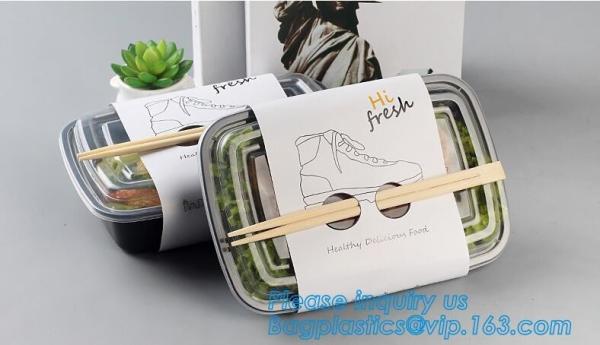 Plastic food container lunch box 2 compartment, bento lunch box container
