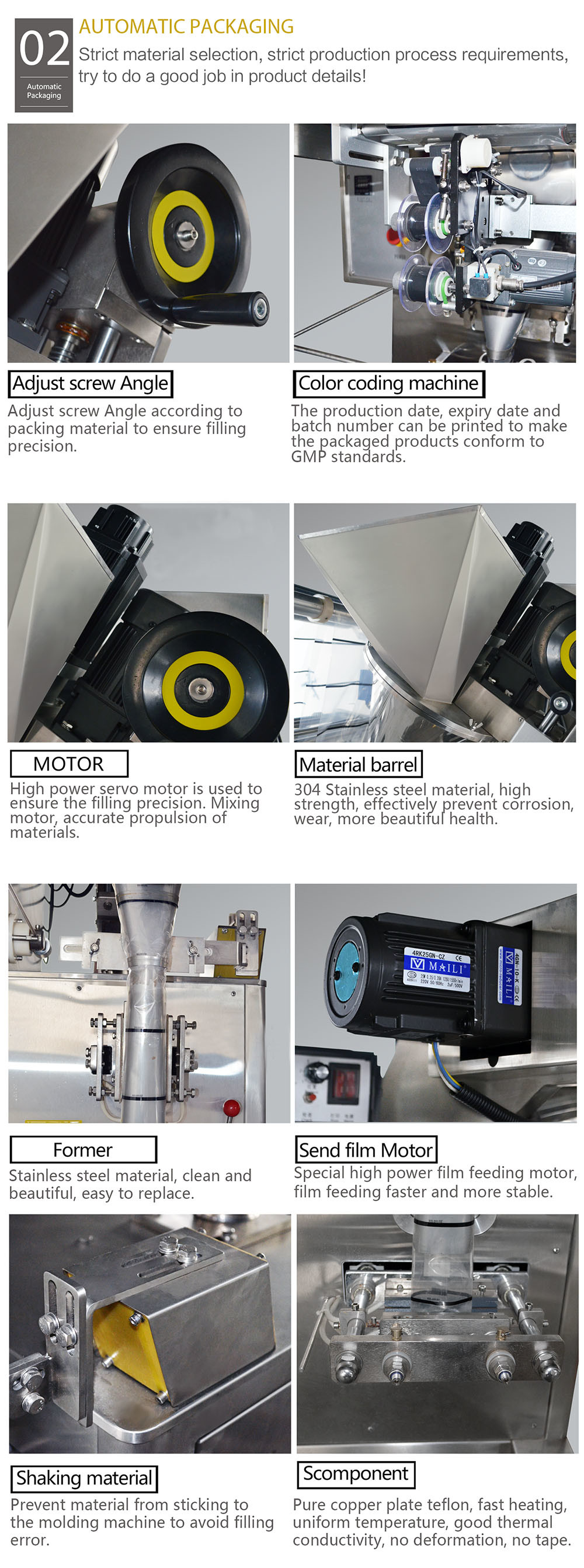 20-30bags/Min Powder Pouch Weighting Filling Packing Machine