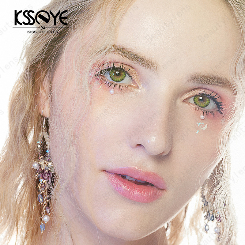 KSSEYE Comfortable Prescribed Color Contact Lenses For Graduated Eyes