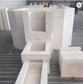 ISO9001 Certified White Fused Zirconia Corundum Bricks for Glass Furnace Refractories