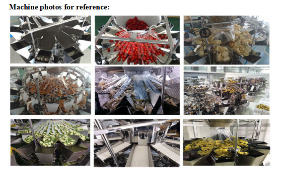 Automatic Nuts Cookie Premade Bag Packing Machine Multihead Weigher