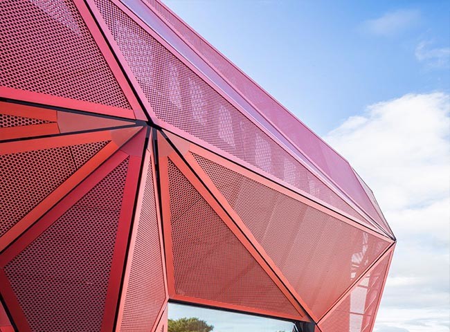 round hole perforated metal for architectural decoration