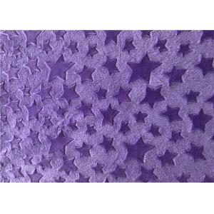 Super Soft Knitted Star Brushed Minky Plush Fabric 100% Polyester