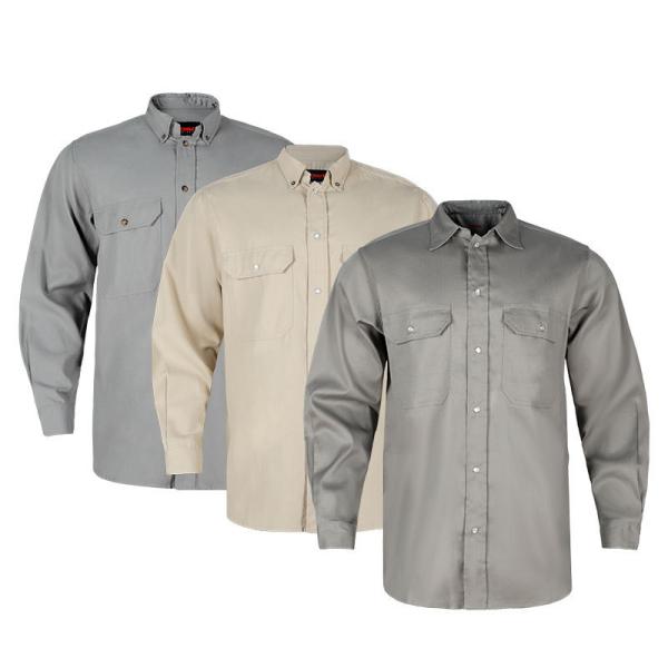 Cotton Flame-Resistant Fabric Shirt Fireproof Arc-Resistant Shirt American Style