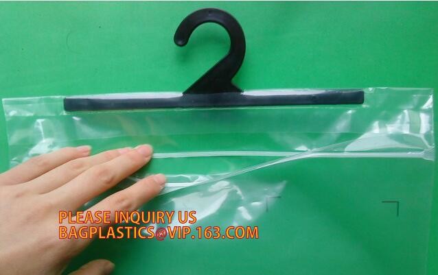 hanger bag with zip lock on the top,Frosted Zip lockk bag EVA PVC hanger bag for clothes, EVA frost drawstring bag, Froste