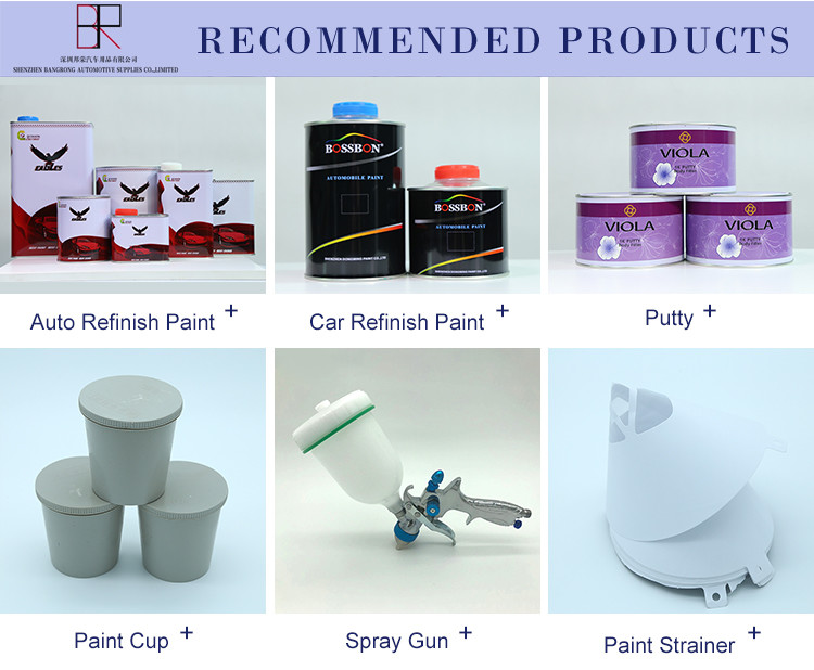 Good Adhesion Fast Dry High Durable Gloss Auto Refinish Paint
