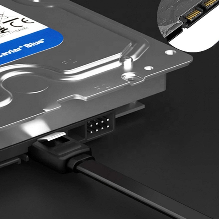 High Speed 90 Degree Angle Sata 3.0 Power Extension Cable for HDD Hard Disk Computer