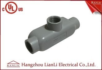 Quality 2" 3" Grey PVC Coated Rigid Aluminum Conduit Body With or Without Screws for sale