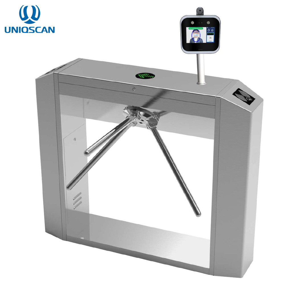  AI Facial Recognition IP54 RS485 SS304 Flap Barrier Turnstile Manufactures