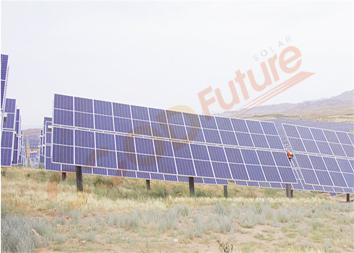 50m/S PV Tracking System 90 Modules Mechanical Solar Tracker