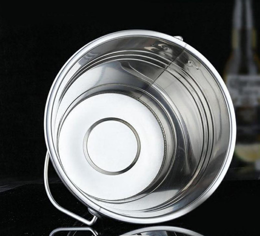 2L Stainless Steel Wine Container Outdoor Silver Beer Bucket