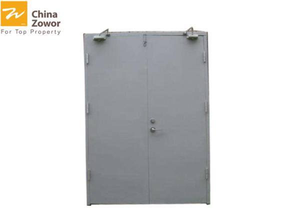UL Certified 2 Hours Rated Steel Fire Safety Door For Industrial Vents/ Powder