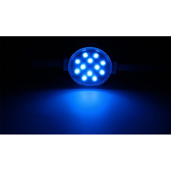 Quality 12leds color 24V 50mm point light source DMX512 decorative pixel light for sale
