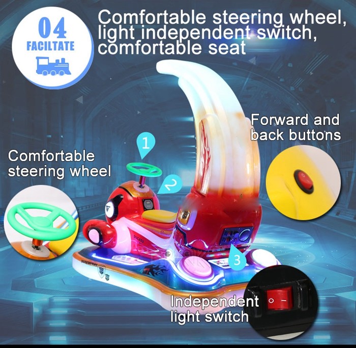 Commercial Man Machine Shopping Mall 2 Players Bumper Car Battery Car Kids Ride