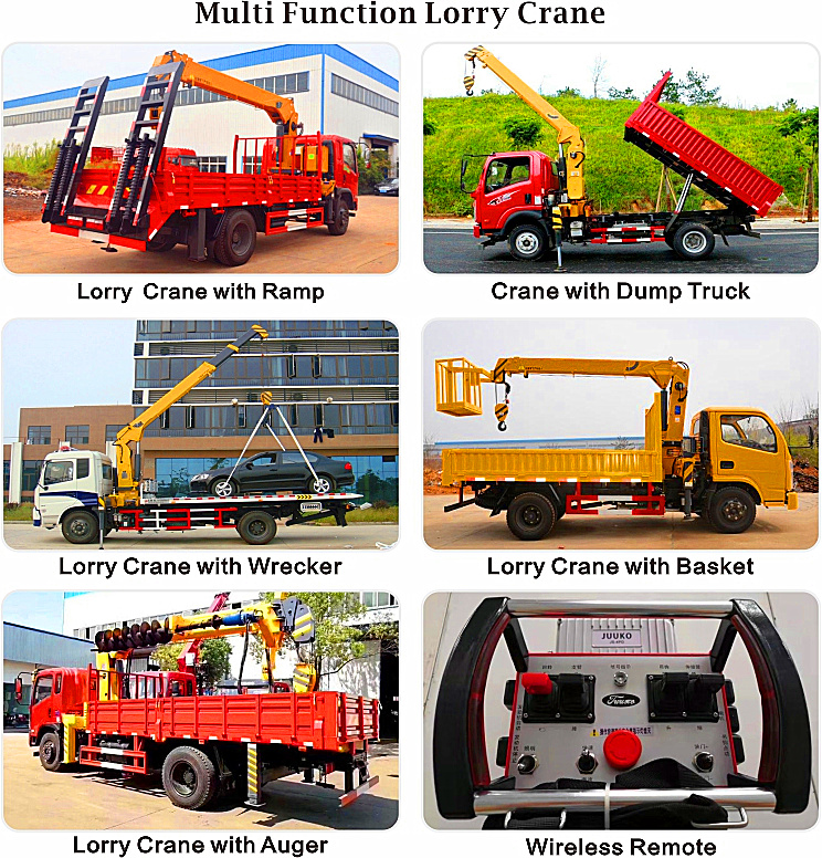 14 Tons Lorry Truck Crane 20m Max. Lifting Height Hydraulic Crane For Truck