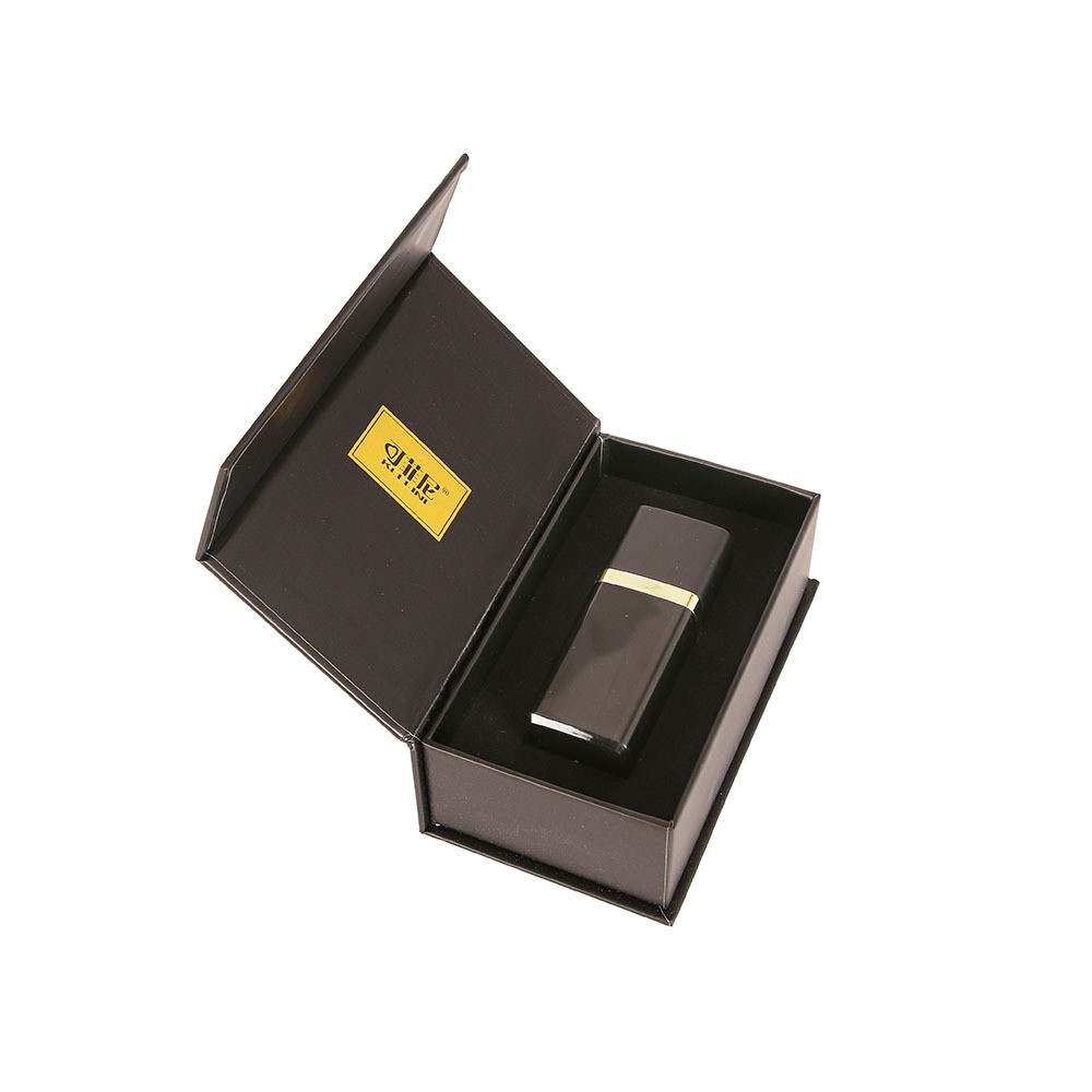 Luxury Black Perfume Packaging Box With Paperboard