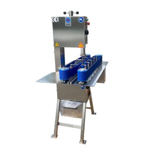 Automatic ribs cutter frozen meat with bone half cutting machine for pork feet and chicken TJ-302B