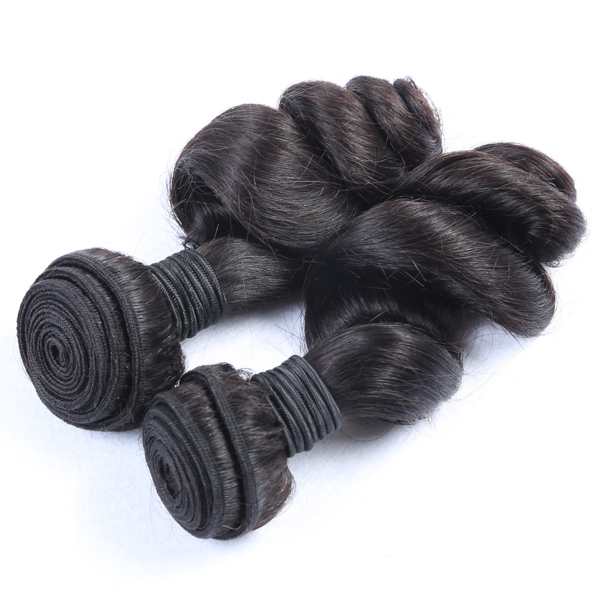 Virgin brazilian unprocessed wholesale Loose wave popular hair weft natural black