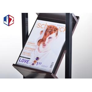 Double Sided Zig Zag Brochure Stand Library Reference Floor Standing Display