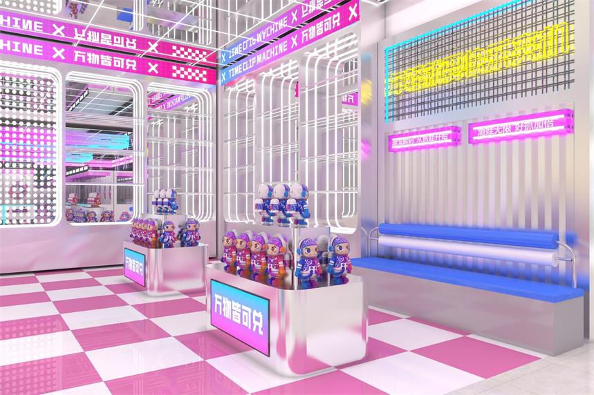 Playfun New 60 Clips Coin Operated Vending Clip Wheel Lucky Clips Space Shuttle Prize Games Machine