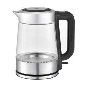 China High Borosilicate Clear Glass Electric Kettle 2200w Double Layer 1.8L Capacity on sale