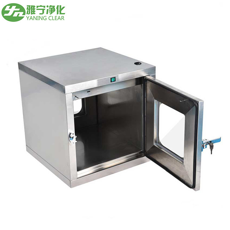 Stainless Steel Static Type Clean Room Pass Through Box / Transfer Window