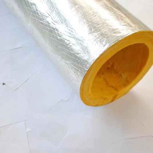 Steam Pipeline Heat Insulation Tube Glass Wool For Cold And Hot Water Equipment