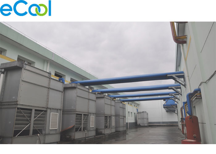 Evaporative Condenser Energy Saving With 2 Water Pumps For Cold Storage Room System