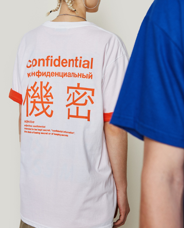 Chinese characters street printing men's oversize short sleeves