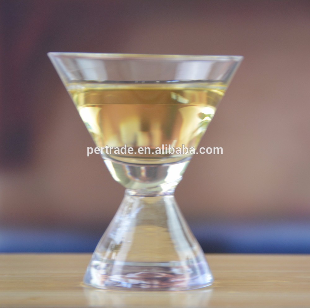 80ml Heavy Duty Cone Stem Vintage Crystal Martini Glasses