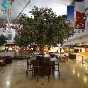 9ft Height Artificial Ficus Tree Round Shape For Fruit Sell Area Decoration