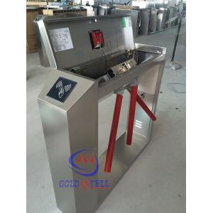 Bidirectional Pedestrian Tripod Turnstile Gate With Access Control System / LED